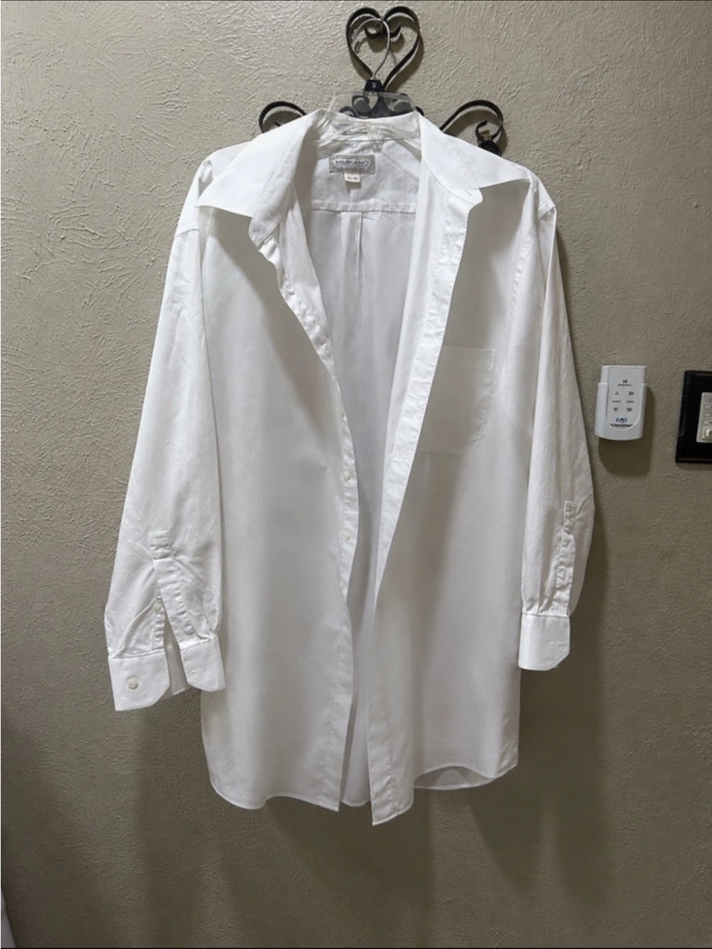Murano White Men's Dress Shirt - Classic Long Sleeve